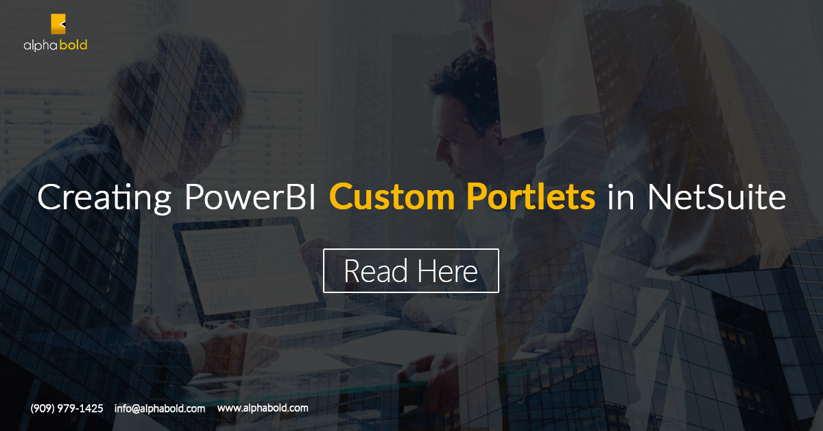PowerBI Custom Portlets in NetSuite