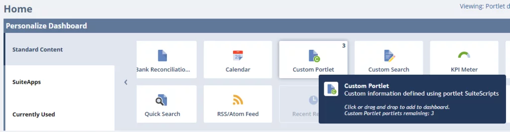 Infographics show that Custom Portlets SuiteScript