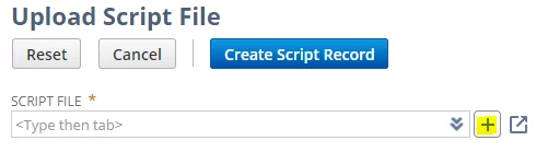 Infographics show that upload script file - PowerBI Custom Portlets