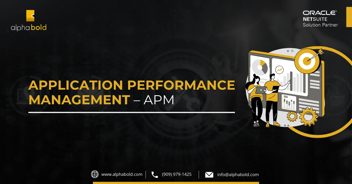 Infographics show the Application Performance Management – APM