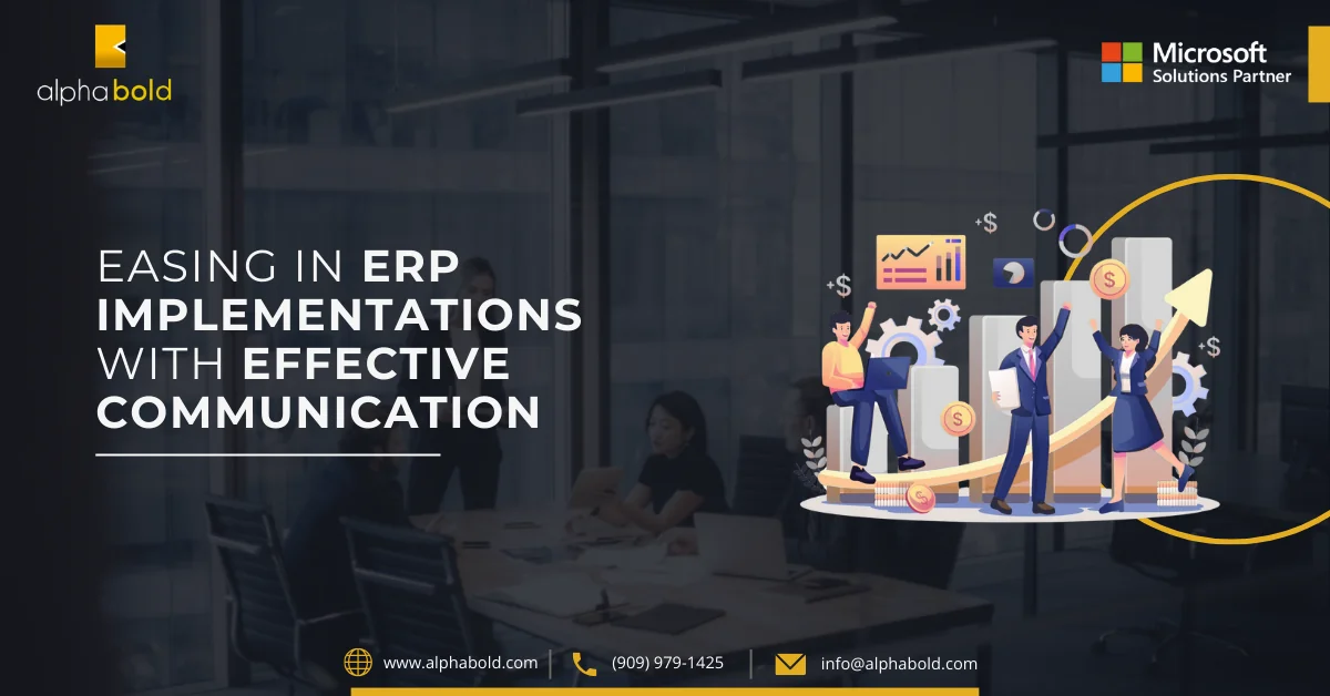 Infographics show the Easing in ERP Implementations with Effective Communication