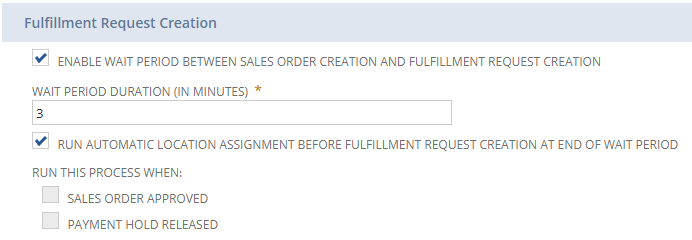 Infographics show the fulfillment request immediately