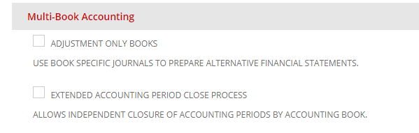 Multi-Book Accounting