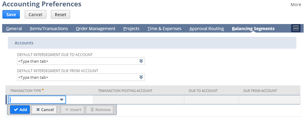 Infographics show the Configure Intersegment Accounts