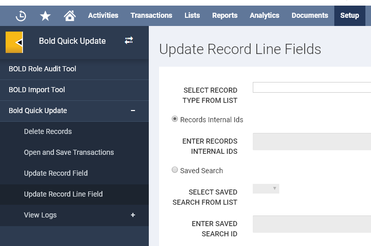 Infographics show the Quick Update Tool