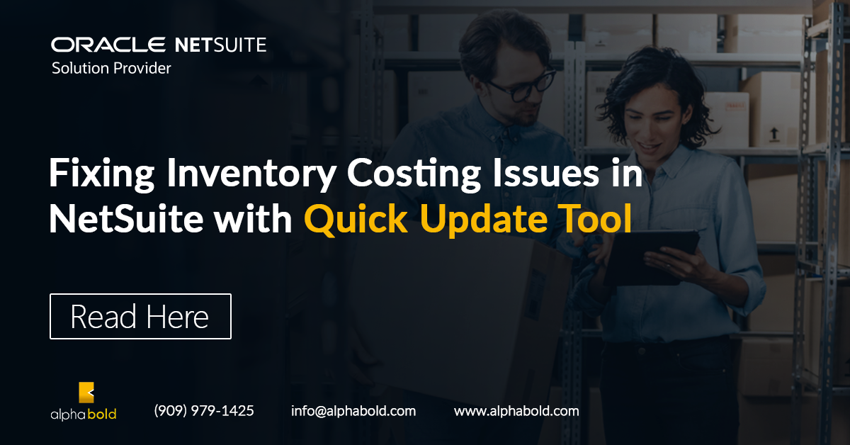 netsuite inventory costing issue