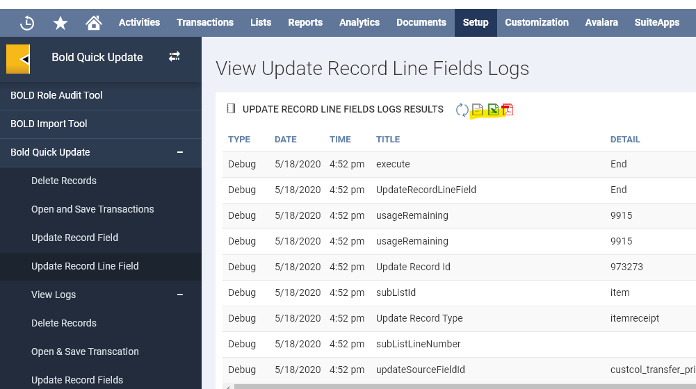 Infographics show the record line logs