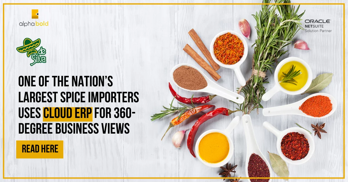 This image shows the One of the Nation’s Largest Spice Importers Uses Cloud ERP for 360-Degree Business Views