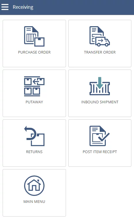 Infographics show the WMS tools and shipping integrations: Receiving