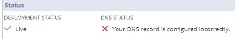 DNS status