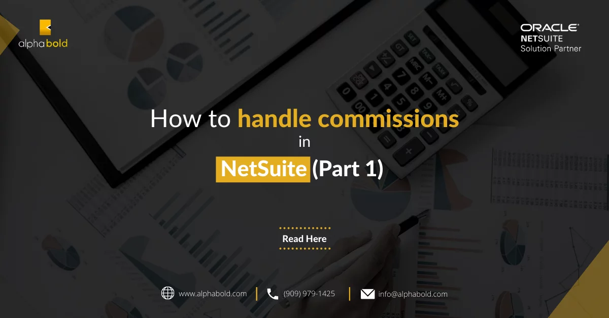 HOW TO HANDLE COMMISSIONS IN NETSUITE (PART 1)