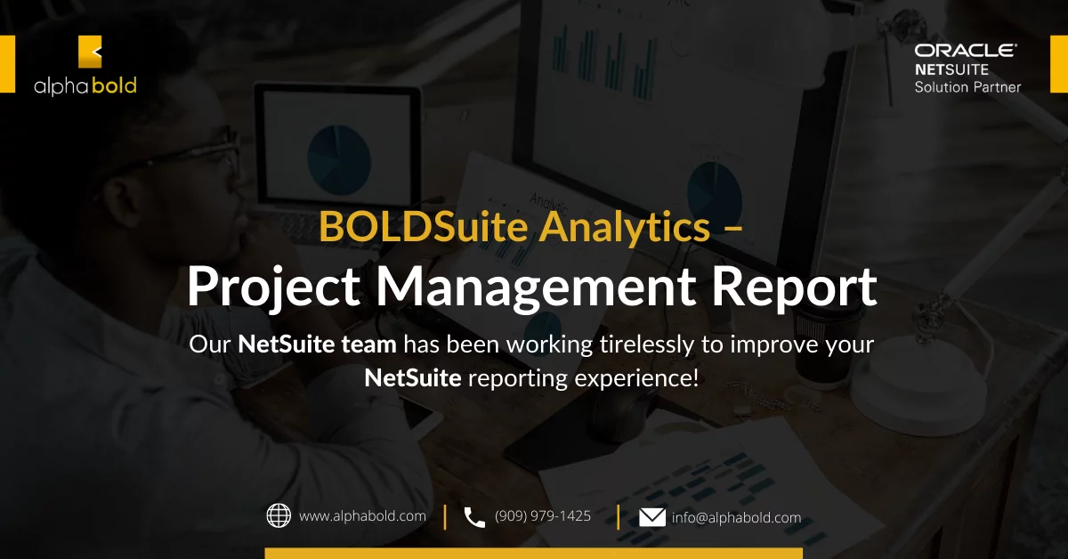 BOLDSuite Analytics – Project Management Report