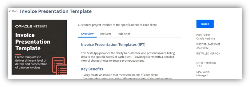 Infographics show the Invoice Presentation Template