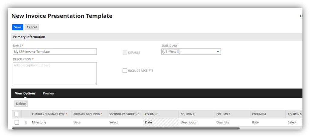 Infographics show the new Invoice Presentation Template.