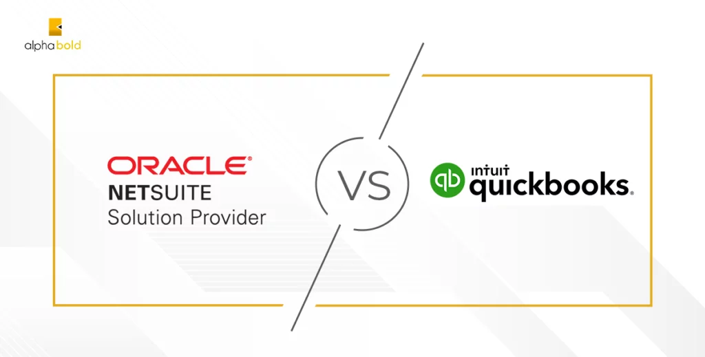 Infographics show the Main Differences Between NetSuite and QuickBooks