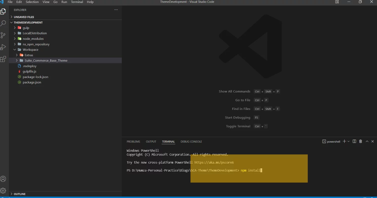  Fetching Basic SuiteCommerce Advanced Theme 
