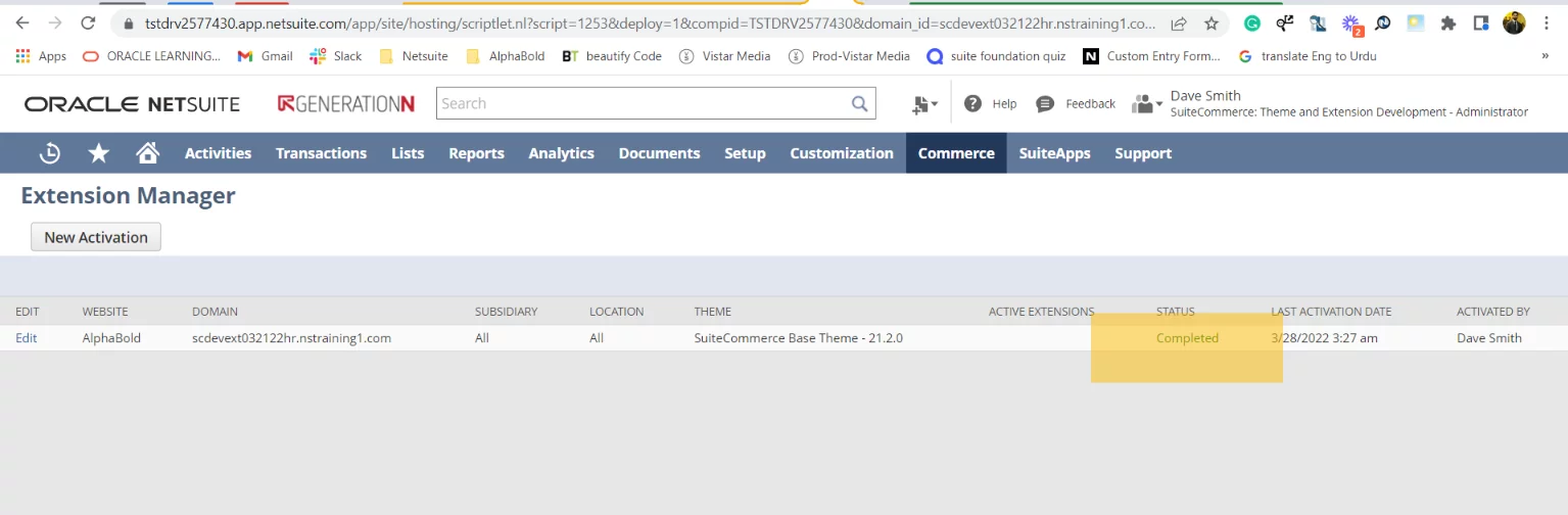 Extension Manager