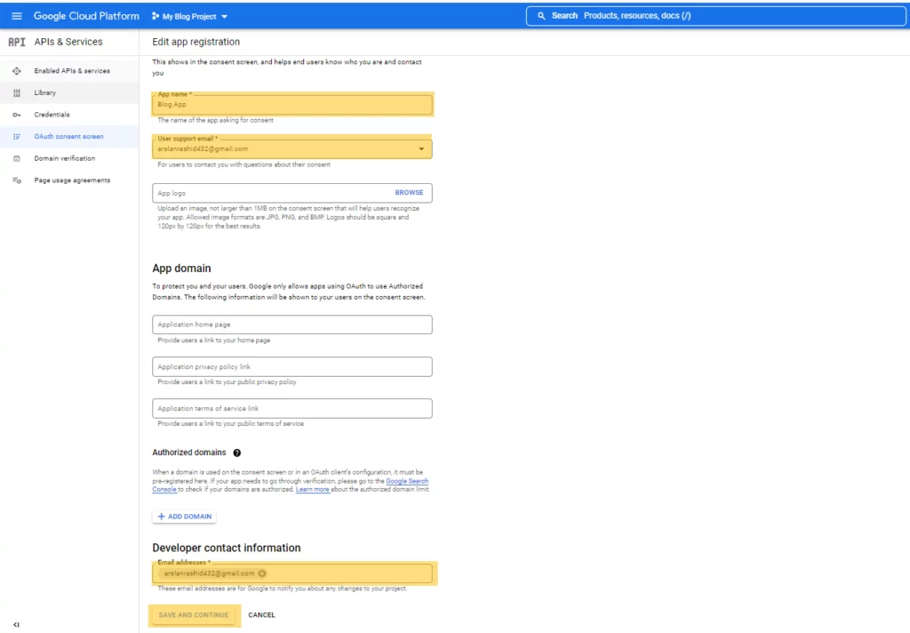 Infographics show the Configure Consent Screen - NetSuite Integration