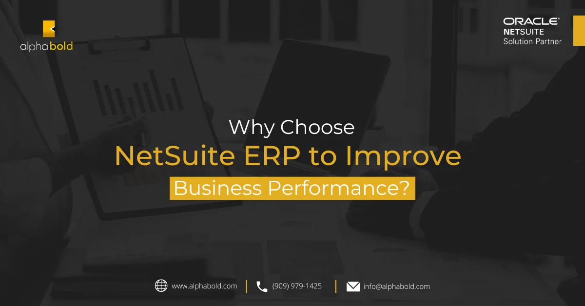 NetSuite ERP to Improve Business Performance