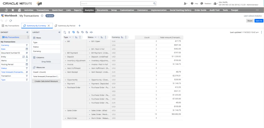 Infographics show the Advanced reporting capabilities