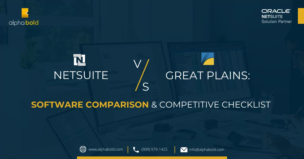 NETSUITE VS. GREAT PLAINS
