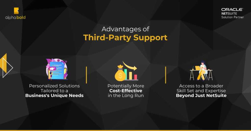 Infographics show that Advantages of Third-Party Support
