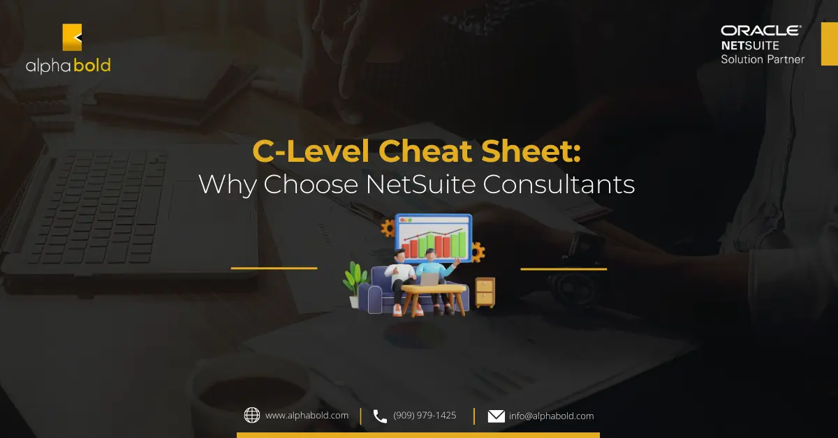 C-Level Cheat Sheet Why Choose NetSuite Implementation