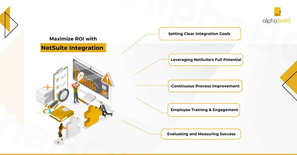Infographic on maximizing ROI with NetSuite Integration