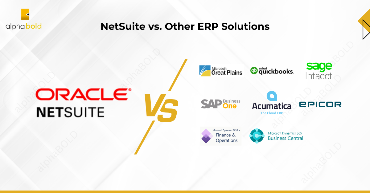 This image shows NetSuite vs. Other ERP Solutions