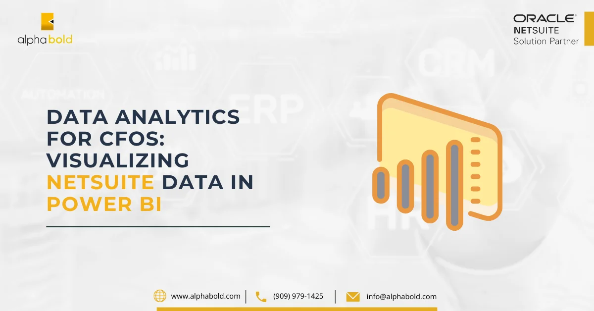 Infographics show the Data Analytics For CFOs – Visualizing NetSuite Data in Power BI