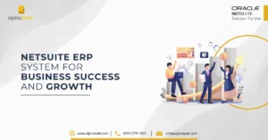 This image shows the NetSuite ERP System for Business Success and Growth