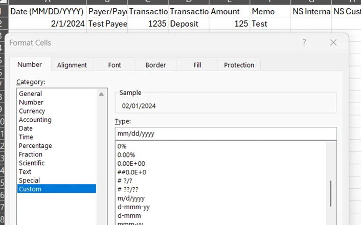 Importing bank files