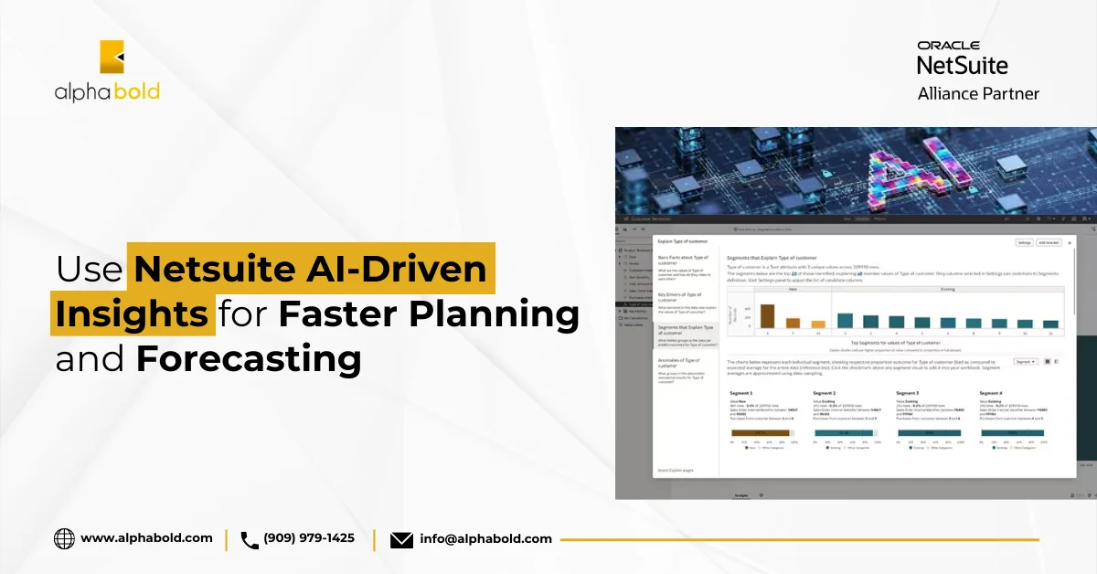 Use Netsuite AI-Driven Insights for Faster Planning and Forecasting